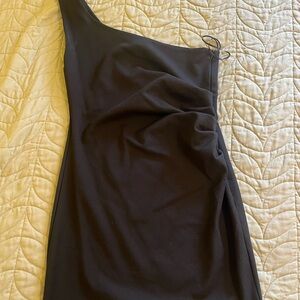 Zara Chic Black One-Shoulder Dress